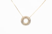 سلسال ذهب تصميم الماسي عيار 18