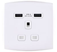 فيش 13 امبير مع USB كلاسيك الف من الفنار