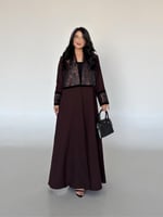 كريب لمار بني مع تدخلات الجاكار البني مع شريطه مخم...