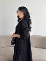 كريب لمار اسود من الأمام والخلف كتان كحلي