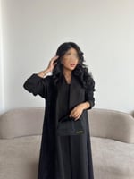 كريب لمار اسود من الأمام والخلف كتان كحلي