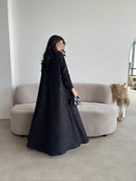 كريب لمار اسود من الأمام والخلف كتان كحلي