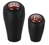 مقبض قير ودبل شاص - ربع - لاندكروزر جلد مخشب