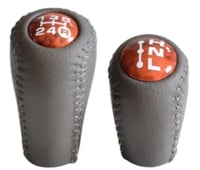 مقبض قير ودبل شاص - ربع - لاندكروزر جلد مخشب