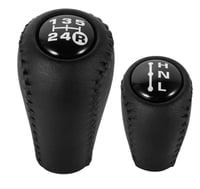 مقبض قير ودبل شاص - ربع - لاندكروزر جلد مخشب