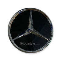 كوب غطى جنط مرسيدس (اسود/كروم)