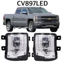 كشافات ضباب ليد سلفرادو 2016-2018