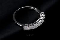 خاتم نصف سولتيرات