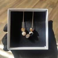 قلادة من حجر العقيق المصور فضة (925)