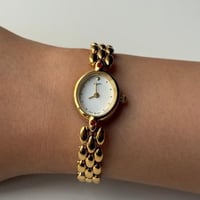 Golden White Watch