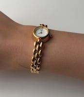 Golden White Watch