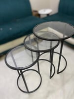 طاولة 3 قطع مدرجه