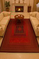 سجاد تركي SLS أحمر داكن