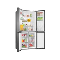 ثلاجة دولابي هاير 16 قدم - انفرتر - فضي HRF-500GG