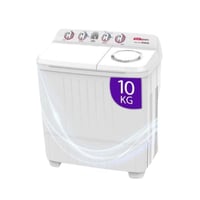 غسالة حوضين 10 كيلو الكترو جنرال - ابيض WXK-1000