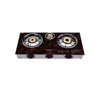 موقد سطحي غاز امبكس 3 شعلة ـــ زجاجي ـــ اسود IGS...