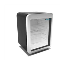 ثلاجة بانكول عرض باب زجاج 2 قدم - اسود XLS-76