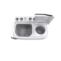 غسالة 12 كيلو حوضين جنرال سوبريم - أبيض GSTT12XW