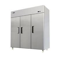 ثلاجة تبريد عرض 3 باب بانكول مغلق - ستيل MBF8006