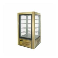 ثلاجة عرض بانكول حلويات 4 جوانب زجاج - ذهبي LCK-70...