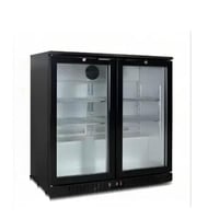 ثلاجة ٨ قدم بانكول 2 باب زجاجي باك بار - اسود BB-2...