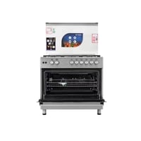 فرن غاز 5 عيون جنرال سوبريم 60 * 90 سم ــ ستيل GSF...