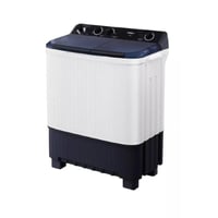 غسالة هاير حوضين 8 كيلو - ابيض HTW80-1217