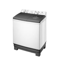 غساله حوضين هاس 14 كيلو -ابيض HTT1B14W