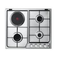 سطح بلت ان البا غاز + كهرباء 60 سم - ستيل ASENF60-...