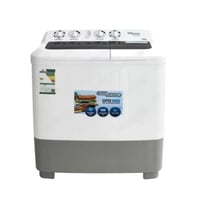 غسالة سوبر جنرال 10 كيلو حوضين - أبيض Ksgw1086n