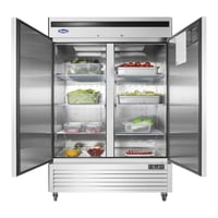 ثلاجة بانكول عرض بابين - ستيل MBF8507