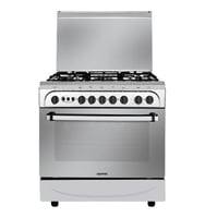 فرن غاز جيباس 80*55 سم 5 شعلات فضي GCR8055FSE