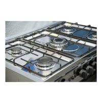 فرن غاز دورا 5 شعلات 60 * 90 سم - أمان كامل - ستيل...