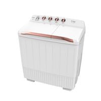 غسالة 14 كيلو كاندى حوضين 8 كيلو تنشيف - ابيض CTT...