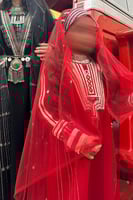 زي عروس عسير للأطفال ( الثوب + الطرحه )