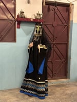 الدوك الحجازي أزرق ( ٣ قطع )