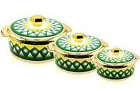 طقم حافظات طعام مقاس وسط نقشة غضار