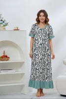 قميص نص كُم بقصه مميزة و قماش ناعم بنقشة الفراشة