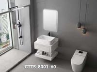 مغسلة حمام عصرية معلقة على الحائط ب3 الوان بعرض 60...