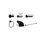 مجموعة إكسسوارات الحمام 6 قطع – تصميم عصري باللون...