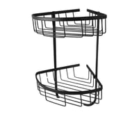 رف ادوات الاستحمام دورين زاوية ستانلس ستيل اسود او...