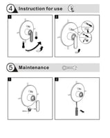 وجه خلاط دش ذهبي مخفي مدور