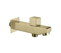 صباب ماء ذهبي مع محول نحاس مربع