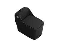 كرسي فرنجي أسود مطفي (خاصية شفط ودفع)