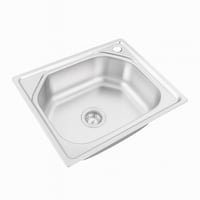 حوض مطبخ ستانلس ستيل مفرد – تصميم عملي وعصري