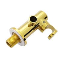 كوع شطاف مخفي ذهبي مدور مع حامل شطاف