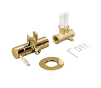 خلاط شطاف مع حامل مخفي لون ذهبي