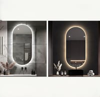 مرايا ليد مودرن 2 لون مقاس (100*60)