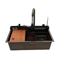 حوض مجلى متكامل مع خلاط وشلال و مخرج لمياه الشرب م...