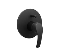 وجه خلاط دش أسود مخفي مدور